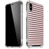 Pink and Black Stripes iPhone XS Max Clear Case